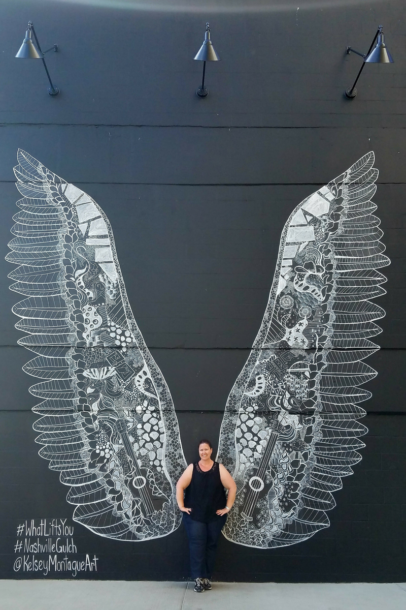 Nashville, Nashville TN, Street Mural, Street Art, The Gulch, Kelsey Montague, What Lifts You