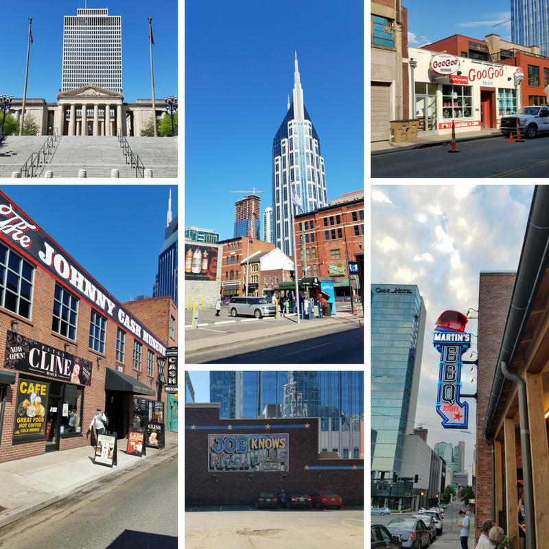 Nashville, Nashville TN, Downtown Nashville, Johnny Cash Museum, GooGoos, AT&T Building, Martin's BBQ