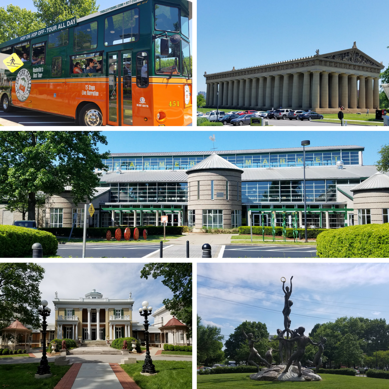 Nashville, Nashville TN, Old Town Trolley Tour, The Parthenon Pavillon, Farmer's Market, Belmont Mansion