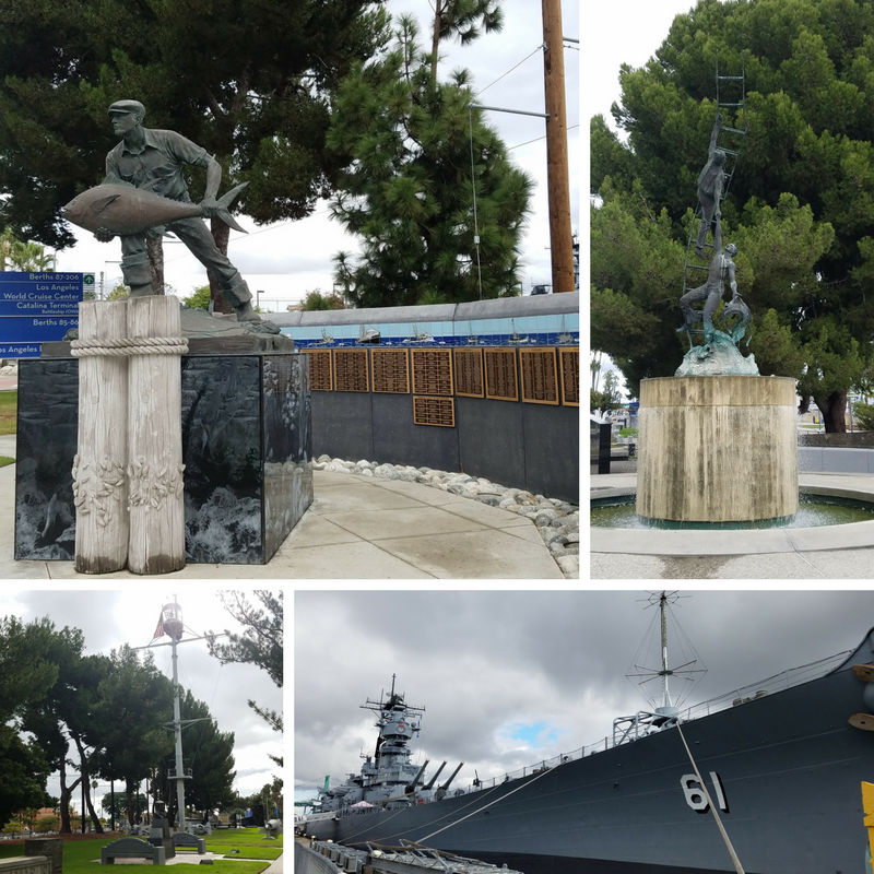 USS Iowa, American Merchant Marine Memorial, San Pedro, San Pedro Ca