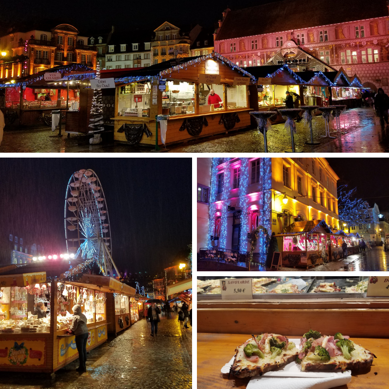 Mulhouse France Christmas Market at Night