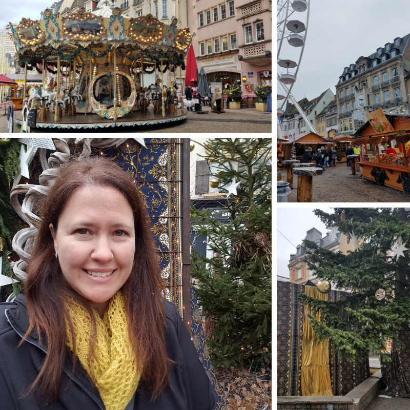 Carousel, Christmas Tree, Christmas Market in Mulhouse France