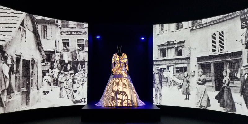 Multimedia exhibition at Musée de l'Impression sur Etoffes - Textile Museum in Mulhouse France