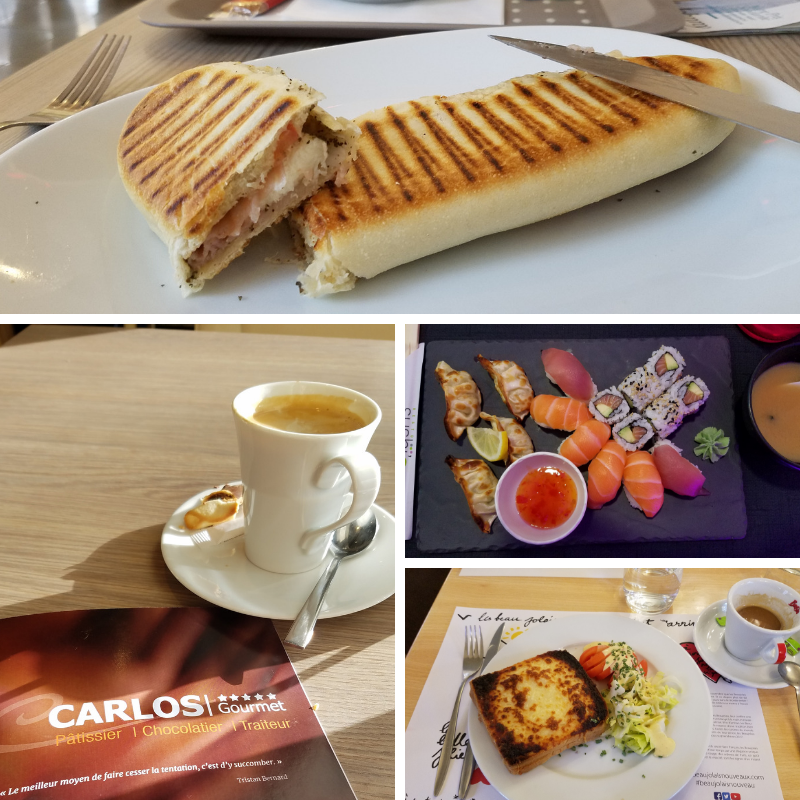 Baguette; Quiche; Sushi; Coffee