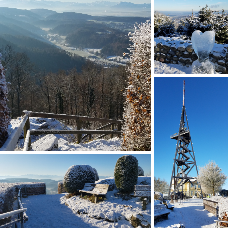 Uetliberg, views of Zurich in December